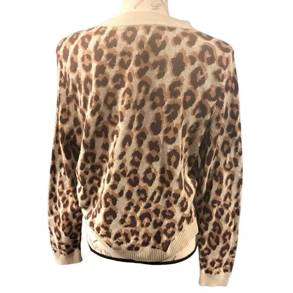 A New Day Leopard Print Cream Brown Women's Small - Picture 9 of 12